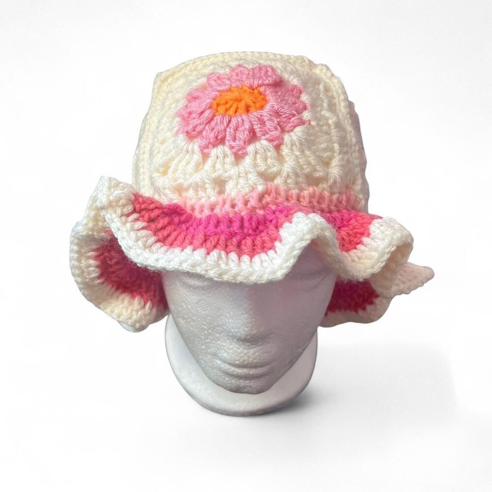 Unbranded Women's White and Pink Hat